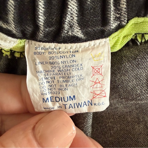 90s Nike Andre Agassi Challenge Court Acid Wash Denim Shorts Mens Size Medium - Picture 11 of 12